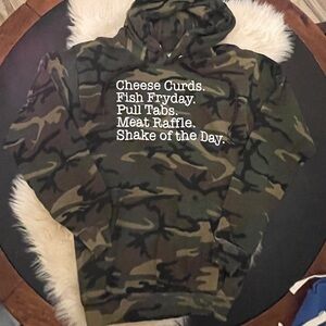 Port and Company Green Camouflage Midwest Wisconsin Hoodie